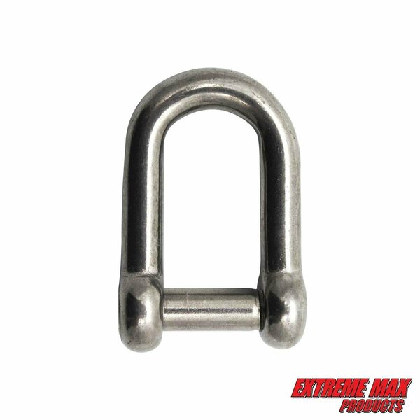 Extreme Max Extreme Max 3006.8399 BoatTector Stainless Steel D Shackle with No-Snag Pin - 3/8" 3006.8399
